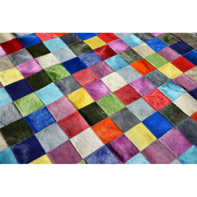 Tapis Patchwork multicolore uni 