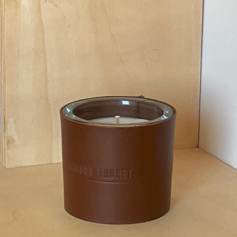 Bougie en cuir premium | Maison Thuret