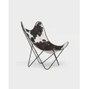 Fauteuil Butterfly AA original en peau de mouton Maison Thuret