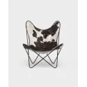 Fauteuil Butterfly AA original en peau de mouton Maison Thuret