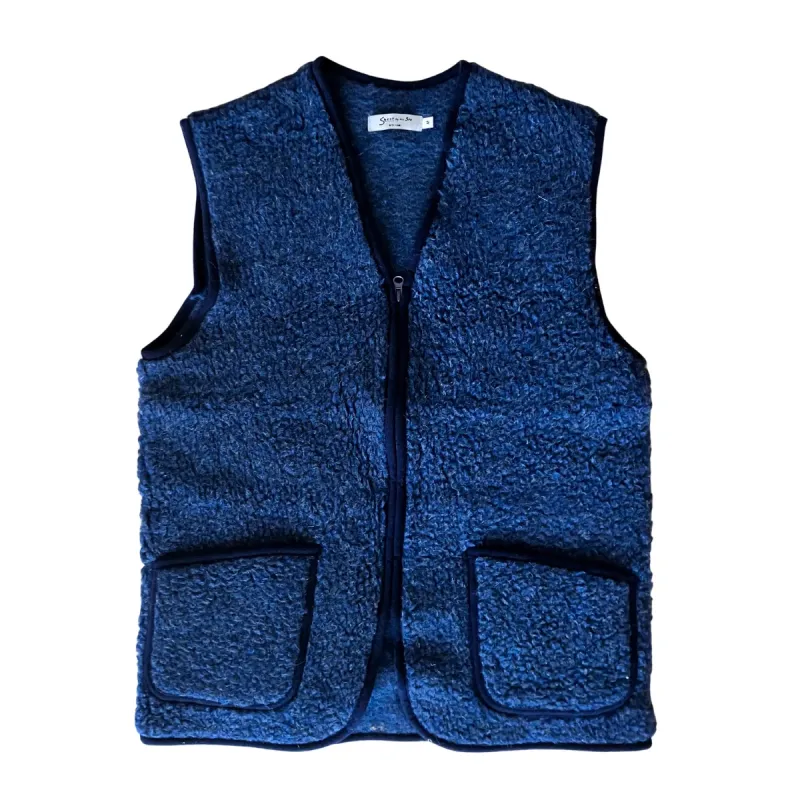 Mouwloos vest van 100% wol