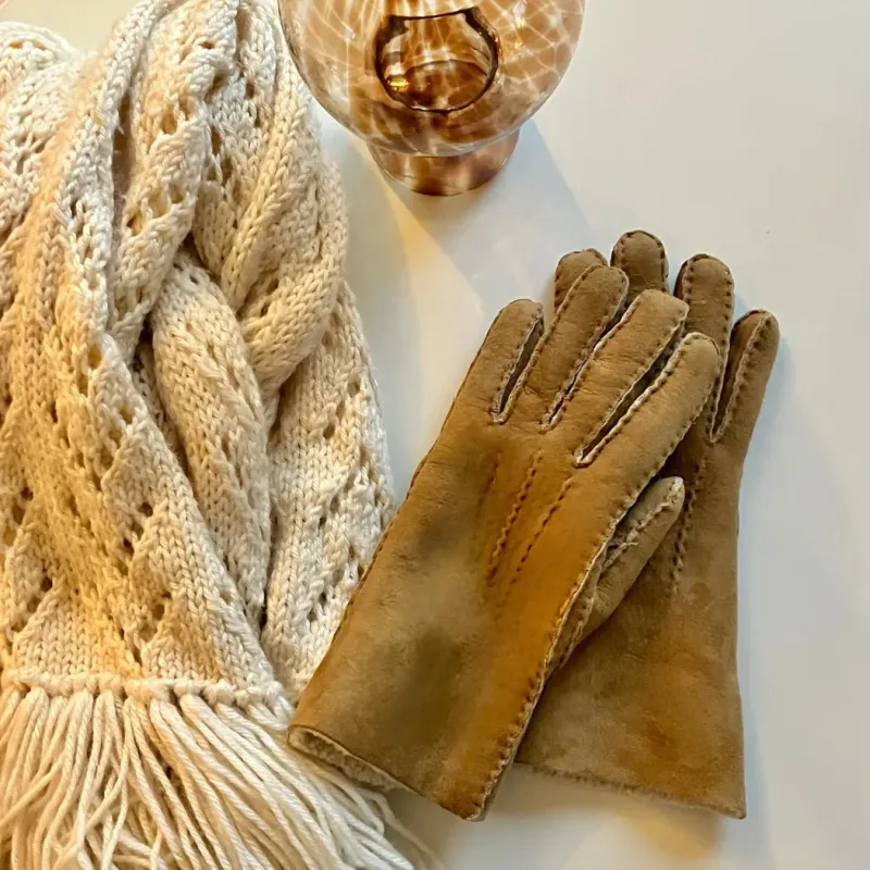 Gants en peau de mouton naturelle