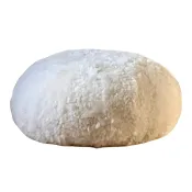 Pouf en peau de mouton blanc