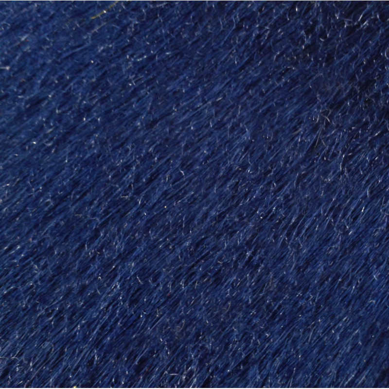 Peau de vache zébrée bleue