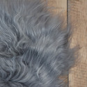 Peau de mouton islandais teintée gris